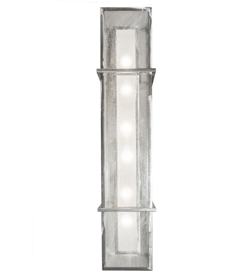 Meyda Lighting Nelson 54" 6-Light Matte Clear Island Pendant Light With Frosted Clear Seeded Shade Glass