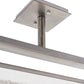 Meyda Lighting Nelson 54" 6-Light Steel Island Pendant Light With Matte Clear & Rainstone Idalight Shade Glass