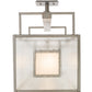 Meyda Lighting Nelson 54" 6-Light Steel Island Pendant Light With Matte Clear & Rainstone Idalight Shade Glass