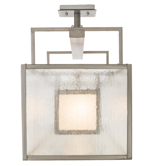 Meyda Lighting Nelson 54" 6-Light Steel Island Pendant Light With Matte Clear & Rainstone Idalight Shade Glass