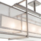 Meyda Lighting Nelson 54" 6-Light Steel Island Pendant Light With Matte Clear & Rainstone Idalight Shade Glass