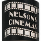Meyda Lighting Nelson's Cinema 10" 2-Light Textured Black Tinseltown Filmstrip Personalized Wall Sconce With Arctic Idalight Shade