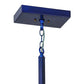 Meyda Lighting Neutron 67" 24-Light LED Blue Chandelier With Contrail Mist Idalight Shade