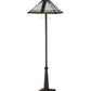 Meyda Lighting Nevada 63" 2-Light Mahogany Bronze Floor Lamp With Multi-Colored Shade Glass