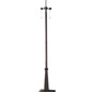 Meyda Lighting Nevada 63" 2-Light Mahogany Bronze Floor Lamp With Multi-Colored Shade Glass