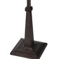 Meyda Lighting Nevada 63" 2-Light Mahogany Bronze Floor Lamp With Multi-Colored Shade Glass