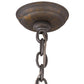Meyda Lighting New Country French 26" 10-Light French Bronze Chandelier With Amber Faux Candlelight
