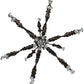 Meyda Lighting New Country French 39" 9-Light Cajun Spice Textured Chandelier With Amber Faux Candlelight and Crystal