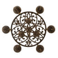 Meyda Lighting Newcastle 31" 9-Light 2-Tier Gilded Tobacco Chandelier With Tawnyrock Idalight Shade Glass