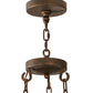Meyda Lighting Newcastle 31" 9-Light 2-Tier Gilded Tobacco Chandelier With Tawnyrock Idalight Shade Glass