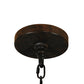 Meyda Lighting Newcastle 33" 9-Light 2-Tier Coffee Bean Chandelier With Ivory Candle Shade