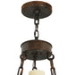 Meyda Lighting Newcastle 48" 18-Light 3-Tier Coffee Bean Chandelier With Beige Opal Shade