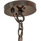 Meyda Lighting Newcastle 48" 18-Light 3-Tier Old Copper Pot Chandelier With Beige Sahara Taupe Idalight Shade