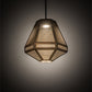 Meyda Lighting Nidos 10" Antique Copper Struttura Mini Pendant Light With Perforated Metal Shade