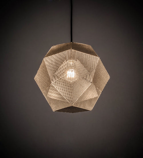 Meyda Lighting Nidos 12" Nickel Pendant Light
