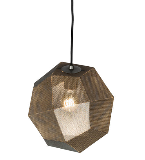 Meyda Lighting Nidos 12" Nickel Pendant Light