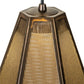 Meyda Lighting Nidos 202946 9" Antique Copper Struttura Mini Pendant Light With Perforated Metal Shade