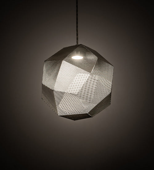 Meyda Lighting Nidos 211423 12" Nickel Pendant Light
