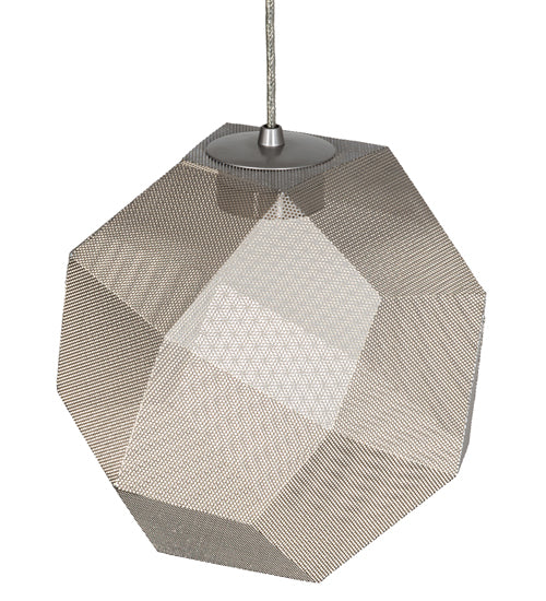 Meyda Lighting Nidos 211423 12" Nickel Pendant Light