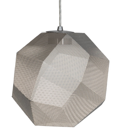 Meyda Lighting Nidos 211423 12" Nickel Pendant Light