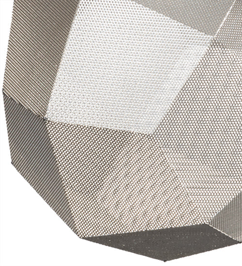 Meyda Lighting Nidos 211423 12" Nickel Pendant Light