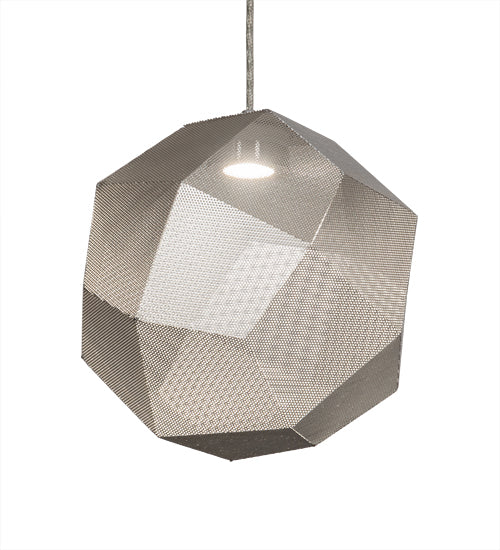 Meyda Lighting Nidos 211423 12" Nickel Pendant Light