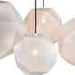 Meyda Lighting Nidos 48" 4-Light Nickel Pendant Light With White Shade