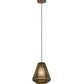Meyda Lighting Nidos 9" Antique Copper Struttura Mini Pendant Light