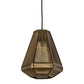 Meyda Lighting Nidos 9" Antique Copper Struttura Mini Pendant Light
