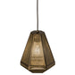 Meyda Lighting Nidos 9" Antique Copper Struttura Mini Pendant Light