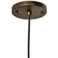 Meyda Lighting Nidos 9" Antique Copper Struttura Mini Pendant Light