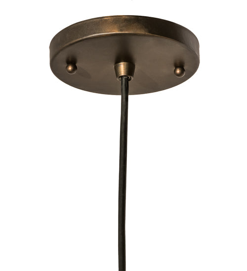 Meyda Lighting Nidos 9" Antique Copper Struttura Mini Pendant Light