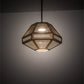 Meyda Lighting Nidos 9" Antique Copper Struttura Mini Pendant Light With Perforated Metal Shade
