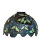 Meyda Lighting Nightfall Wisteria 8" Green & Blue Stained Shade Glass