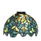Meyda Lighting Nightfall Wisteria 8" Green & Blue Stained Shade Glass