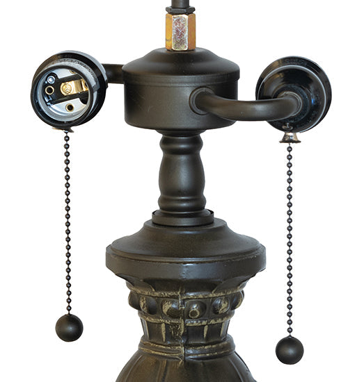 Meyda Lighting Nile 26" 2-Light Bronze "S" Cluster Table Lamp Base