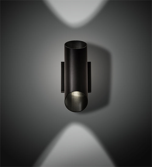 Meyda Lighting Nomad 4" 2-Light Solar Black Wall Sconce