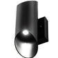 Meyda Lighting Nomad 4" 2-Light Solar Black Wall Sconce