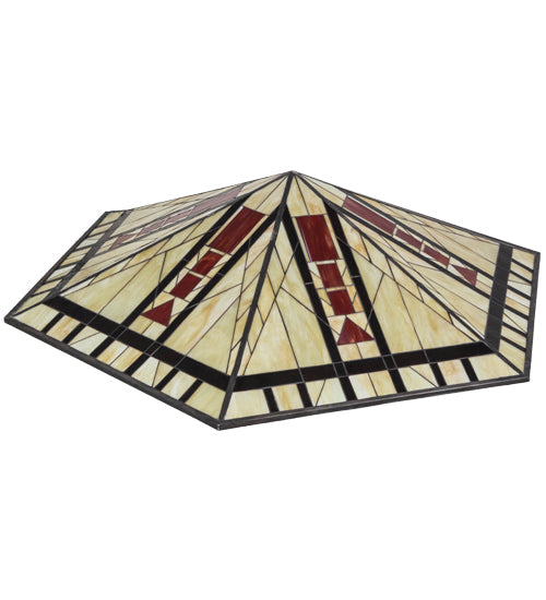 Meyda Lighting North Sonoma 60" Multi-Colored Shade Glass
