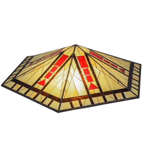 Meyda Lighting North Sonoma 60" Multi-Colored Shade Glass