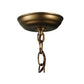 Meyda Lighting Northwoods Leaping Bass 16"Sq 2-Lights Antique Copper Pendant Light With Silver Mica Shade Glass