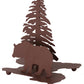 Meyda Lighting Northwoods Lone Bear 14" 2-Light Rust Table Lamp Base