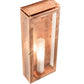 Meyda Lighting Nottingham 9" Raw Copper & Brass Wall Sconce With Clear Seeded & Frosted Shade Glass
