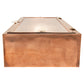 Meyda Lighting Nottingham 9" Raw Copper & Brass Wall Sconce With Clear Seeded & Frosted Shade Glass