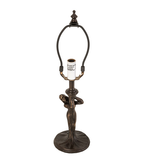 Meyda Lighting Nouveau 10" Mahogany Bronze Table Lamp Base
