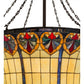 Meyda Lighting Nouveau 48" 12-Light Mahogany Bronze Fleur Inverted Pendant Light