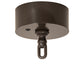 Meyda Lighting Noziroh Ring 85" 46-Light 2-Tier Timeless Bronze Chandelier With Beige Tawnyrock Idalight Shade