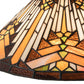 Meyda Lighting Nuevo II 13" Multi-Colored Shade Glass