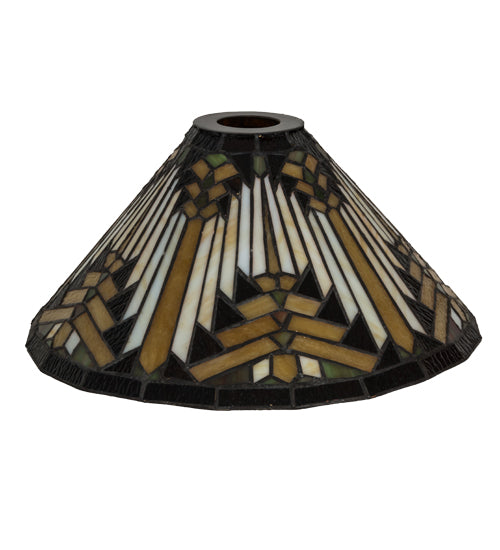 Meyda Lighting Nuevo Mission 13" Multi-Colored Shade Glass