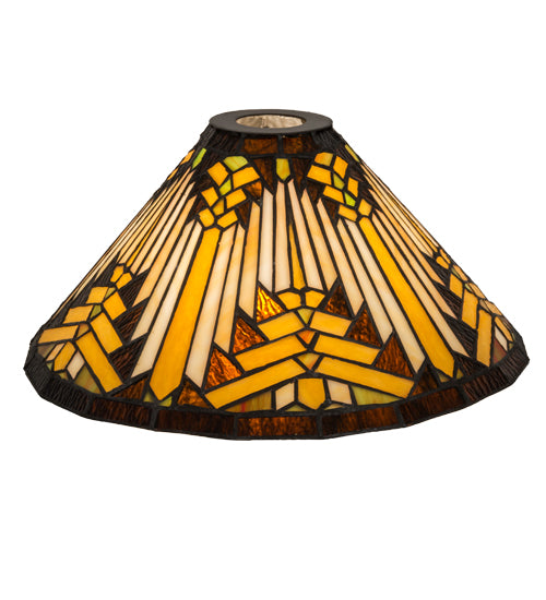 Meyda Lighting Nuevo Mission 13" Multi-Colored Shade Glass